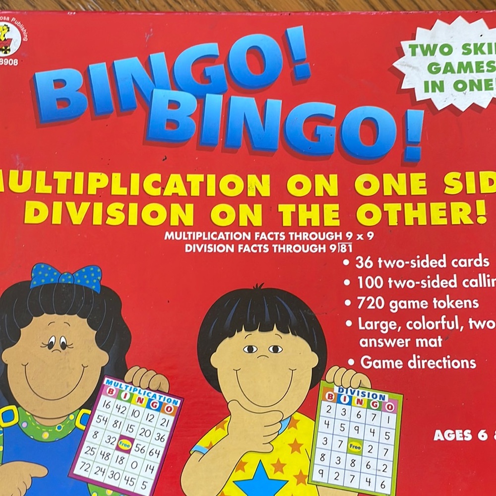 Bingo! Bingo! Multiplication and Division